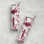 personalized-arkansas-razorbacks-claw-marks-red-white-skinny-tumbler-best-selling-1.webp