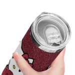 personalized-arkansas-razorbacks-hello-kitty-red-black-skinny-tumbler-best-selling-1.webp