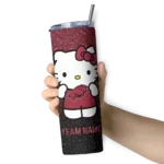 personalized-arkansas-razorbacks-hello-kitty-red-black-skinny-tumbler-best-selling-1.webp