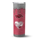 personalized-arkansas-razorbacks-pixel-fade-red-skinny-tumbler-best-selling-1.webp