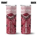 personalized-arkansas-razorbacks-spiral-burst-print-red-skinny-tumbler-best-selling.webp