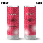 personalized-arkansas-razorbacks-starburst-tiles-red-skinny-tumbler-best-selling-1.webp