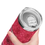 personalized-arkansas-razorbacks-starburst-tiles-red-skinny-tumbler-best-selling-1.webp