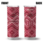 personalized-arkansas-razorbacks-zipper-leopard-red-skinny-tumbler-best-selling.webp