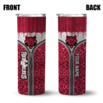 personalized-arkansas-state-red-wolves-sparkle-drip-scarlet-skinny-tumbler-best-selling.webp