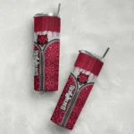 personalized-arkansas-state-red-wolves-sparkle-drip-scarlet-skinny-tumbler-best-selling.webp