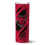 personalized-arkansas-state-red-wolves-star-pop-scarlet-black-skinny-tumbler-best-selling.webp