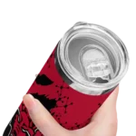 personalized-arkansas-state-red-wolves-star-pop-scarlet-black-skinny-tumbler-best-selling.webp