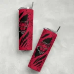 personalized-arkansas-state-red-wolves-star-pop-scarlet-black-skinny-tumbler-best-selling.webp