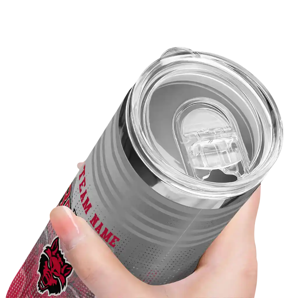 personalized-arkansas-state-red-wolves-swirl-texture-scarlet-skinny-tumbler-high-quality.webp