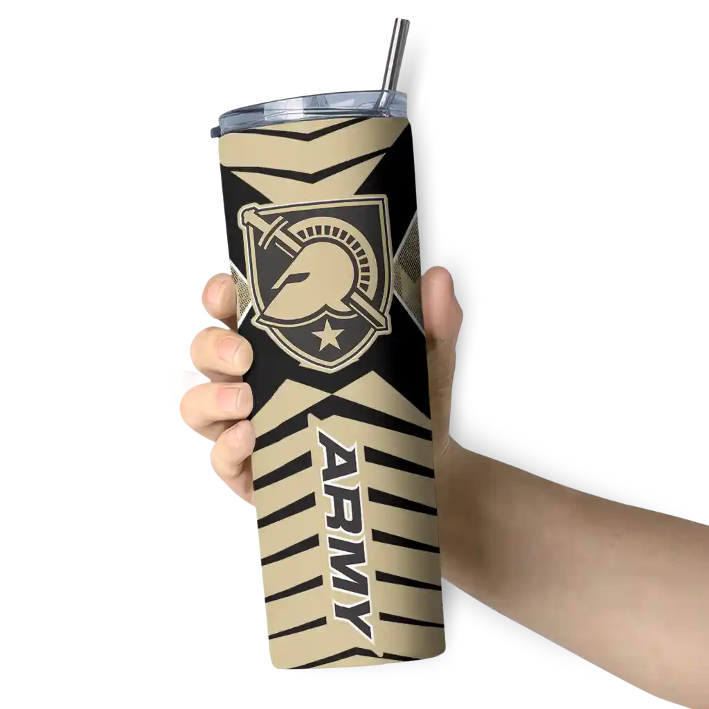 personalized-army-black-knights-camo-texture-gold-skinny-tumbler-premium-grade.webp