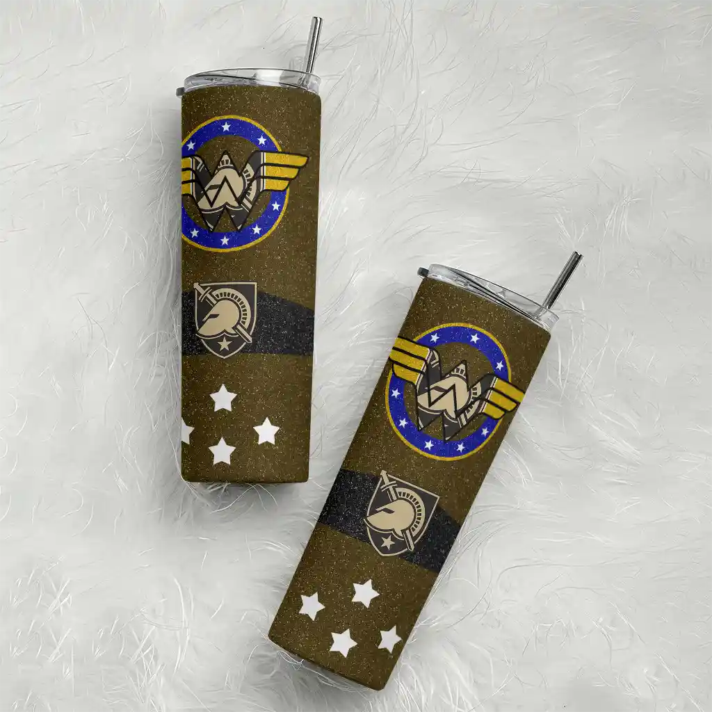 personalized-army-black-knights-star-cluster-gold-skinny-tumbler-top-rated.webp