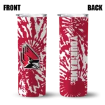 personalized-ball-state-cardinals-metallic-grid-red-skinny-tumbler-best-selling.webp