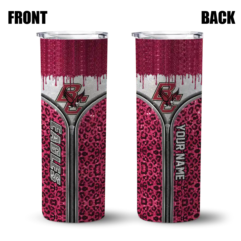 personalized-boston-college-eagles-sparkle-drip-maroon-skinny-tumbler-fashion-forward.webp