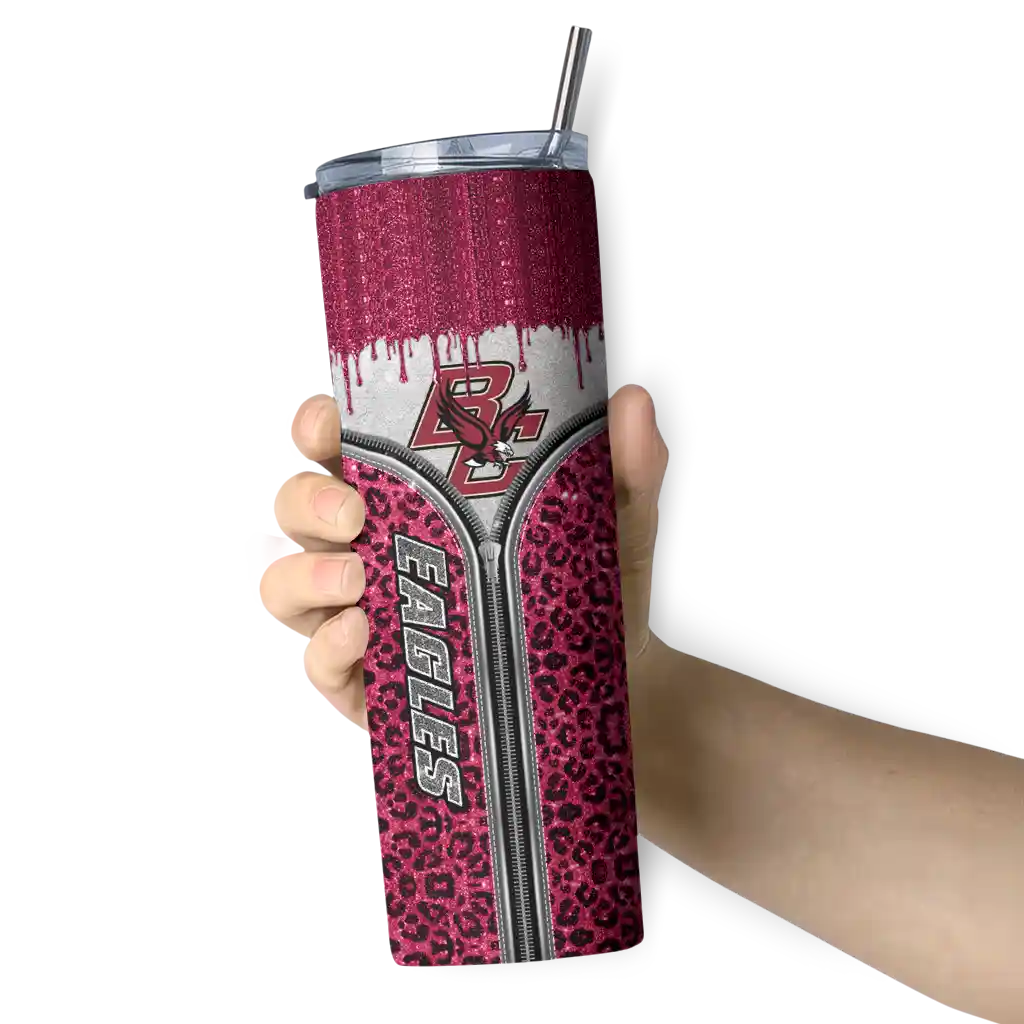personalized-boston-college-eagles-sparkle-drip-maroon-skinny-tumbler-premium-grade.webp