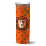 personalized-bowling-green-falcons-camo-streak-orange-skinny-tumbler-best-selling.webp