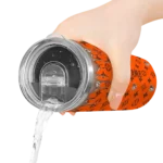 personalized-bowling-green-falcons-camo-streak-orange-skinny-tumbler-best-selling.webp