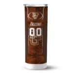 personalized-bowling-green-falcons-stacked-diamond-orange-skinny-tumbler-best-selling.webp