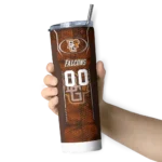 personalized-bowling-green-falcons-stacked-diamond-orange-skinny-tumbler-best-selling.webp