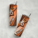 personalized-bowling-green-falcons-web-stripes-orange-white-skinny-tumbler-best-selling-1.webp