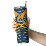 personalized-california-golden-bears-camo-texture-blue-skinny-tumbler-best-selling.webp