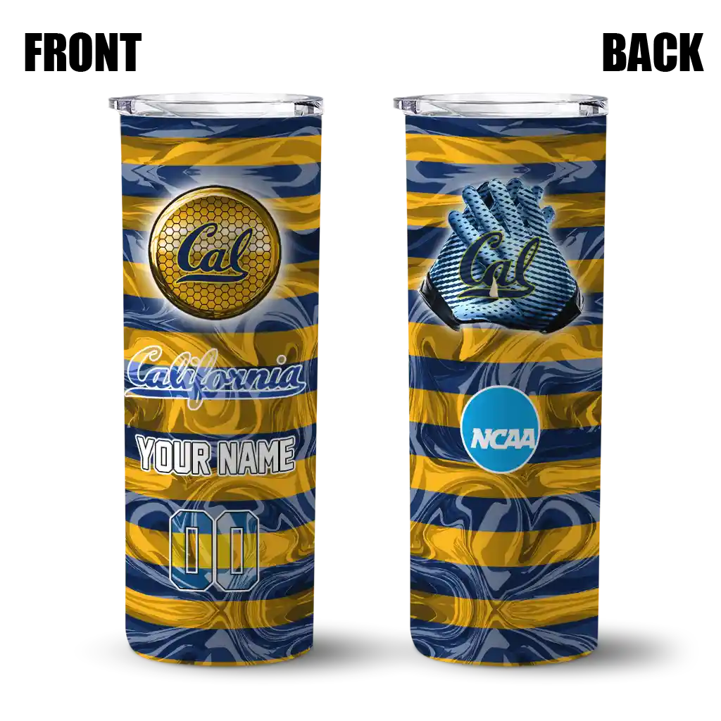 personalized-california-golden-bears-patterned-waves-blue-skinny-tumbler-fashion-forward-1.webp