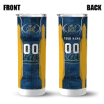 personalized-california-golden-bears-stacked-diamond-blue-skinny-tumbler-best-selling.webp