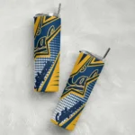 personalized-california-golden-bears-web-stripes-blue-white-skinny-tumbler-best-selling.webp