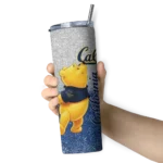 personalized-california-golden-bears-winnie-the-pooh-blue-gray-skinny-tumbler-best-selling.webp