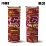 personalized-central-michigan-chippewas-chevron-patch-maroon-skinny-tumbler-best-selling-1.webp
