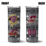 personalized-central-michigan-chippewas-chevron-v-maroon-gray-skinny-tumbler-best-selling.webp