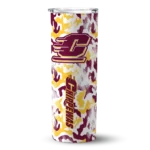 personalized-central-michigan-chippewas-claw-marks-maroon-white-skinny-tumbler-best-selling.webp