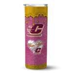 personalized-central-michigan-chippewas-pixel-fade-maroon-skinny-tumbler-best-selling.webp