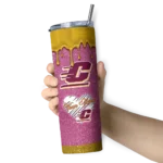 personalized-central-michigan-chippewas-pixel-fade-maroon-skinny-tumbler-best-selling.webp