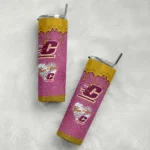personalized-central-michigan-chippewas-pixel-fade-maroon-skinny-tumbler-best-selling.webp