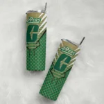 personalized-charlotte-49ers-chevron-stripes-green-skinny-tumbler-best-selling.webp