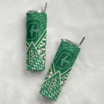 personalized-charlotte-49ers-monogram-burst-green-white-skinny-tumbler-best-selling.webp