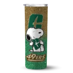 personalized-charlotte-49ers-snoopy-attitude-green-skinny-tumbler-best-selling.webp