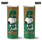 personalized-charlotte-49ers-snoopy-attitude-green-skinny-tumbler-best-selling.webp