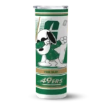 personalized-charlotte-49ers-snoopy-dog-green-white-skinny-tumbler-best-selling-2.webp