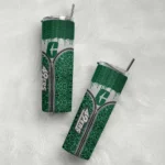 personalized-charlotte-49ers-sparkle-drip-green-skinny-tumbler-best-selling.webp