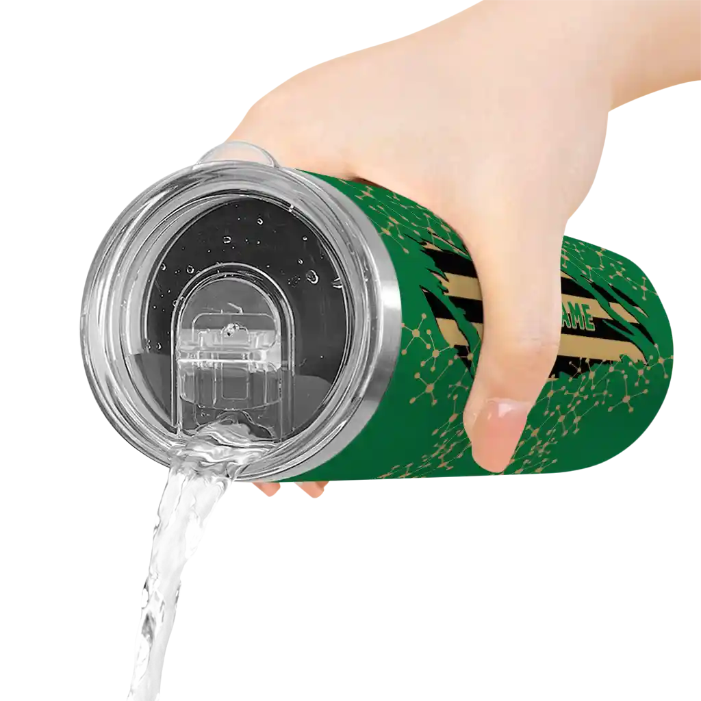 personalized-charlotte-49ers-star-pop-green-black-skinny-tumbler-latest-model.webp