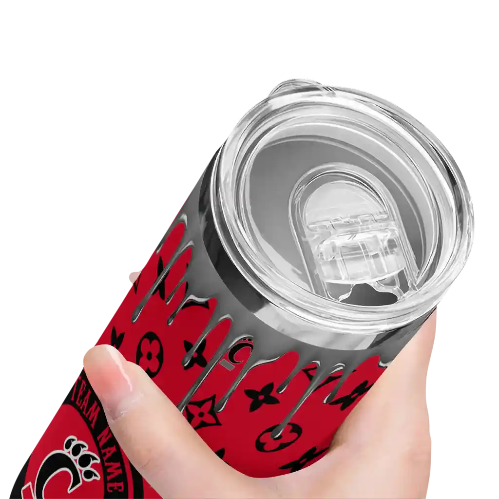 personalized-cincinnati-bearcats-camo-streak-red-skinny-tumbler-high-quality.webp