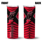 personalized-cincinnati-bearcats-camo-texture-red-skinny-tumbler-best-selling.webp
