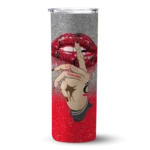 personalized-cincinnati-bearcats-sparkle-lips-red-skinny-tumbler-best-selling.webp