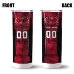 personalized-cincinnati-bearcats-stacked-diamond-red-skinny-tumbler-best-selling.webp