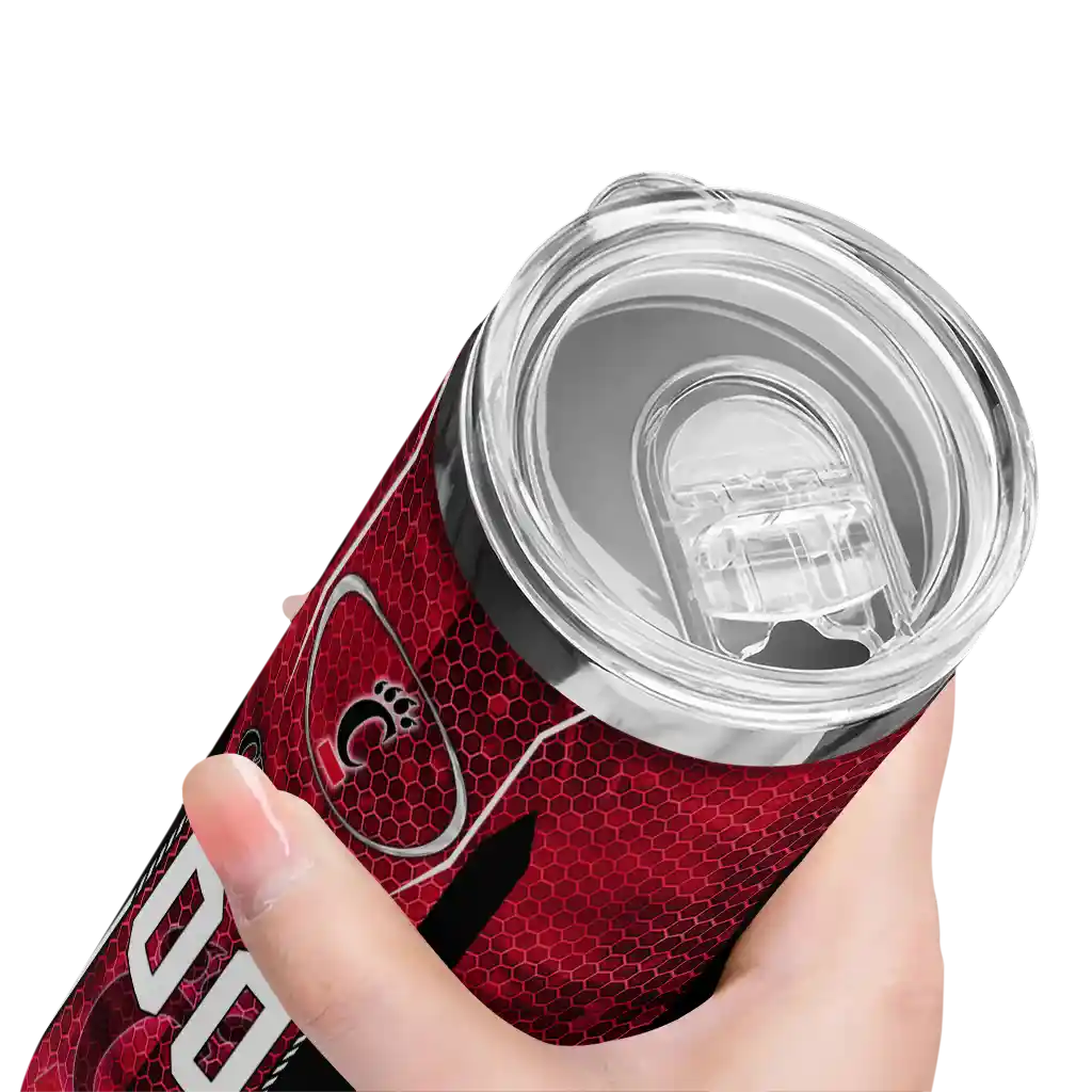 personalized-cincinnati-bearcats-stacked-diamond-red-skinny-tumbler-high-quality.webp