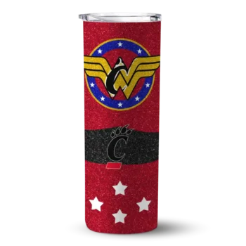Personalized Cincinnati Bearcats Star Cluster Red Skinny Tumbler