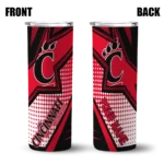 personalized-cincinnati-bearcats-web-stripes-red-white-skinny-tumbler-best-selling-1.webp