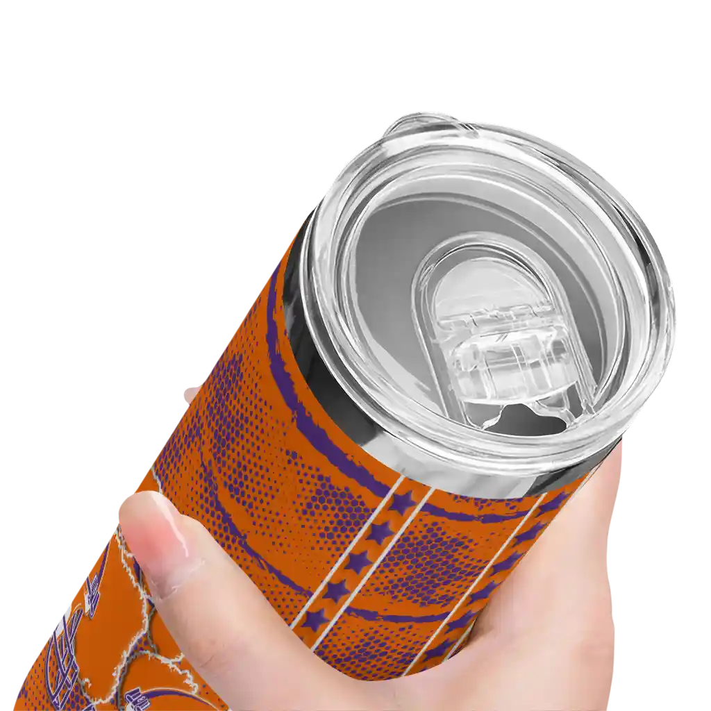 personalized-clemson-tigers-chevron-patch-orange-skinny-tumbler-high-quality.webp